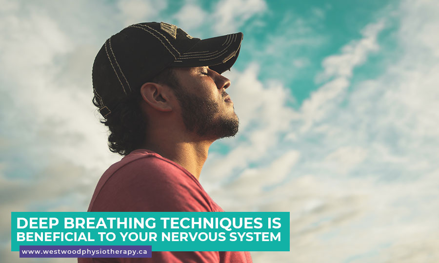 Deep breathing techniques is beneficial to your nervous system