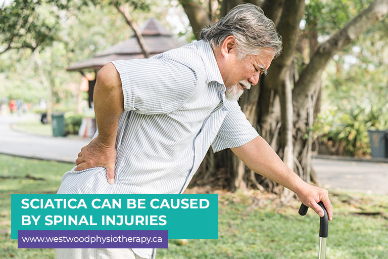 Sciatica can be caused by spinal injuries